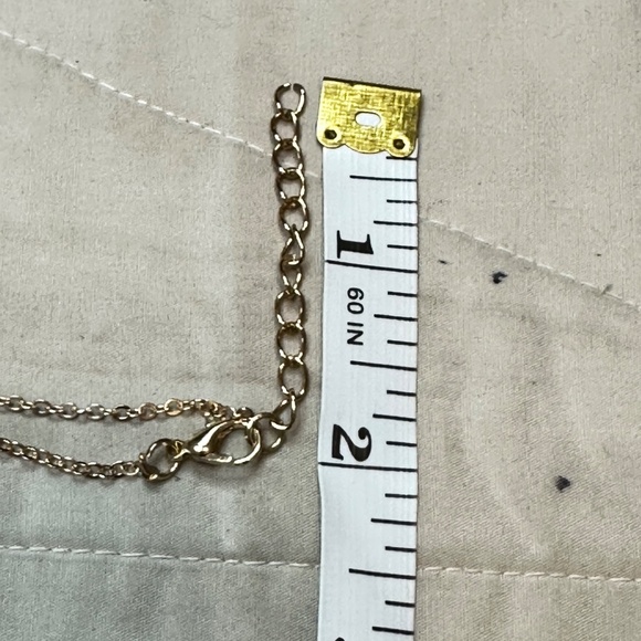 Gold Tone Mystic Glass Crystal Butterfly Pendant - Picture 10 of 16